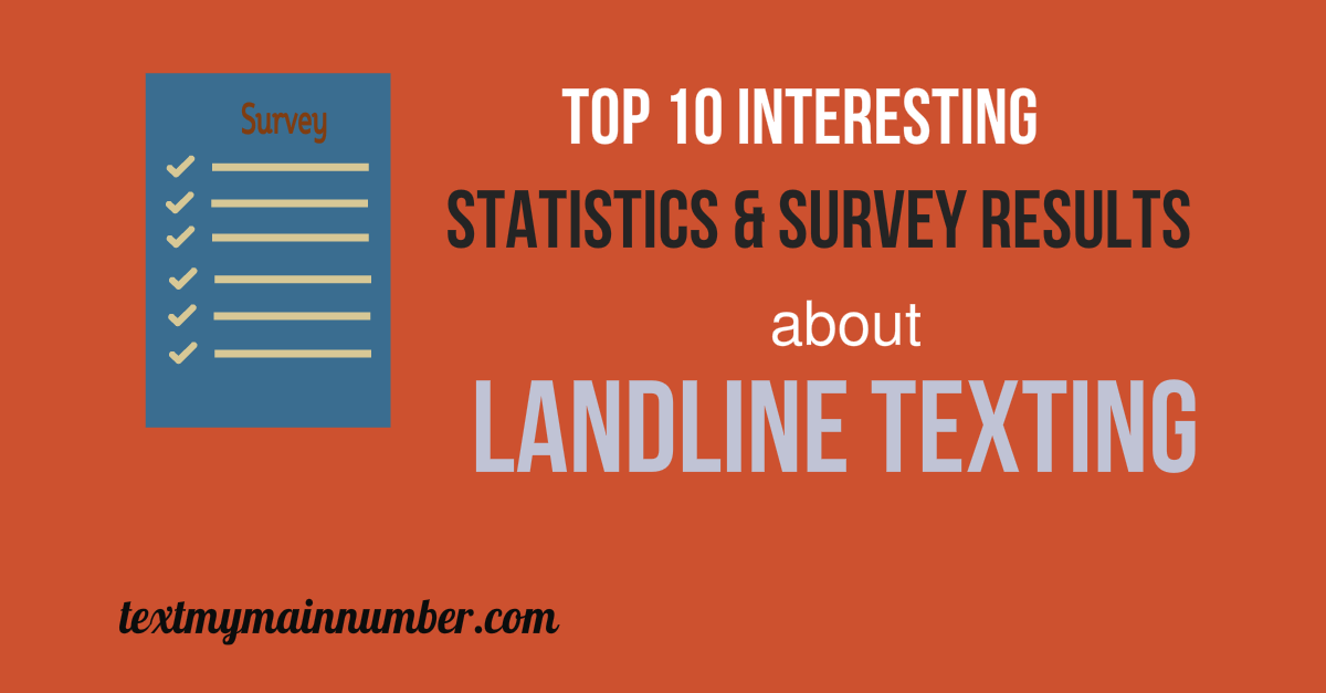 Top 10 stats of landline texting